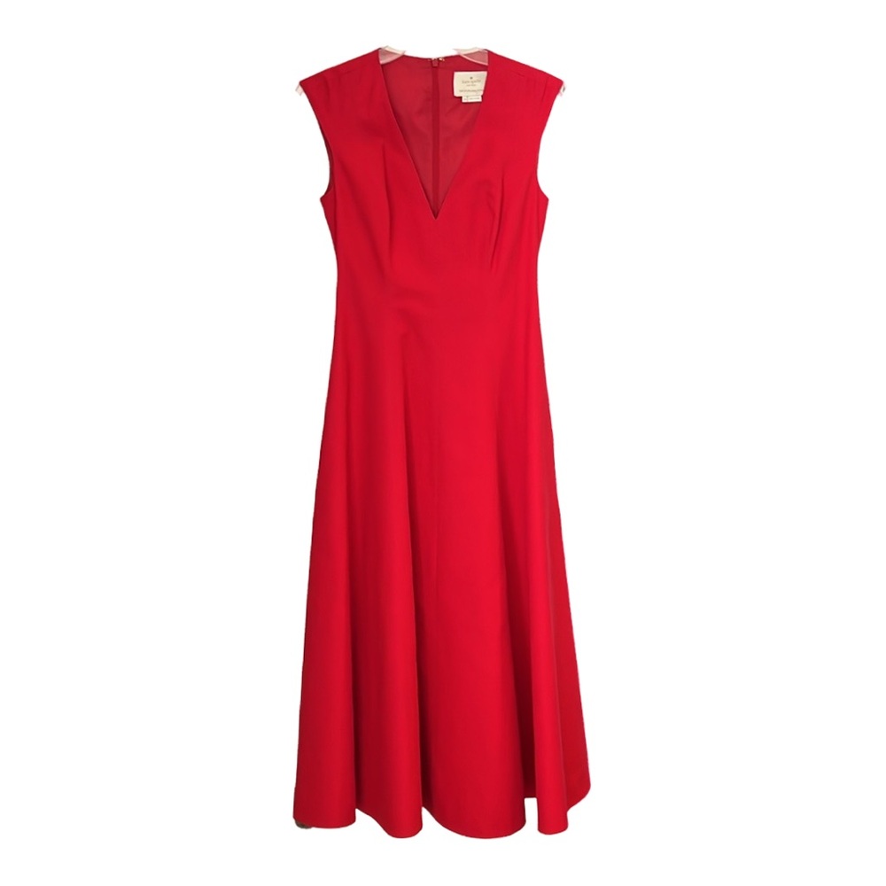 kate spade new york structured midi dress red size 00 - Picture 6 of 10